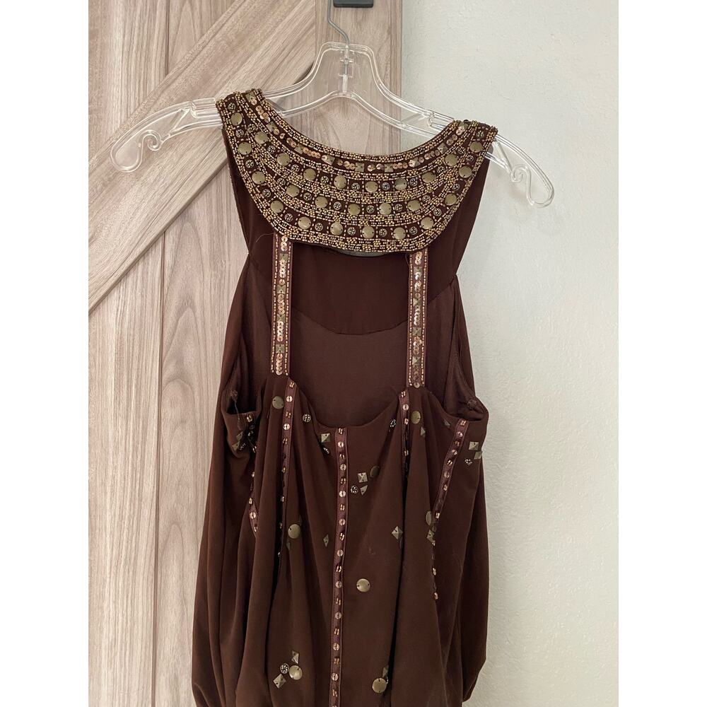 Sue Wong Size 6 Brown With The Blouson Dress View 5